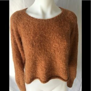 Billabong Orange Fuzzy Sweater
